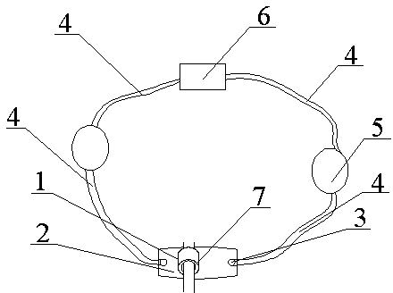 Stomach tube fixing device