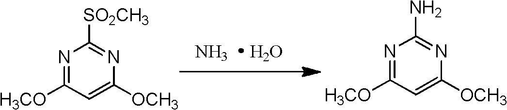 Preparation method for 2-amino-4, 6-dimethoxy pyrimidine