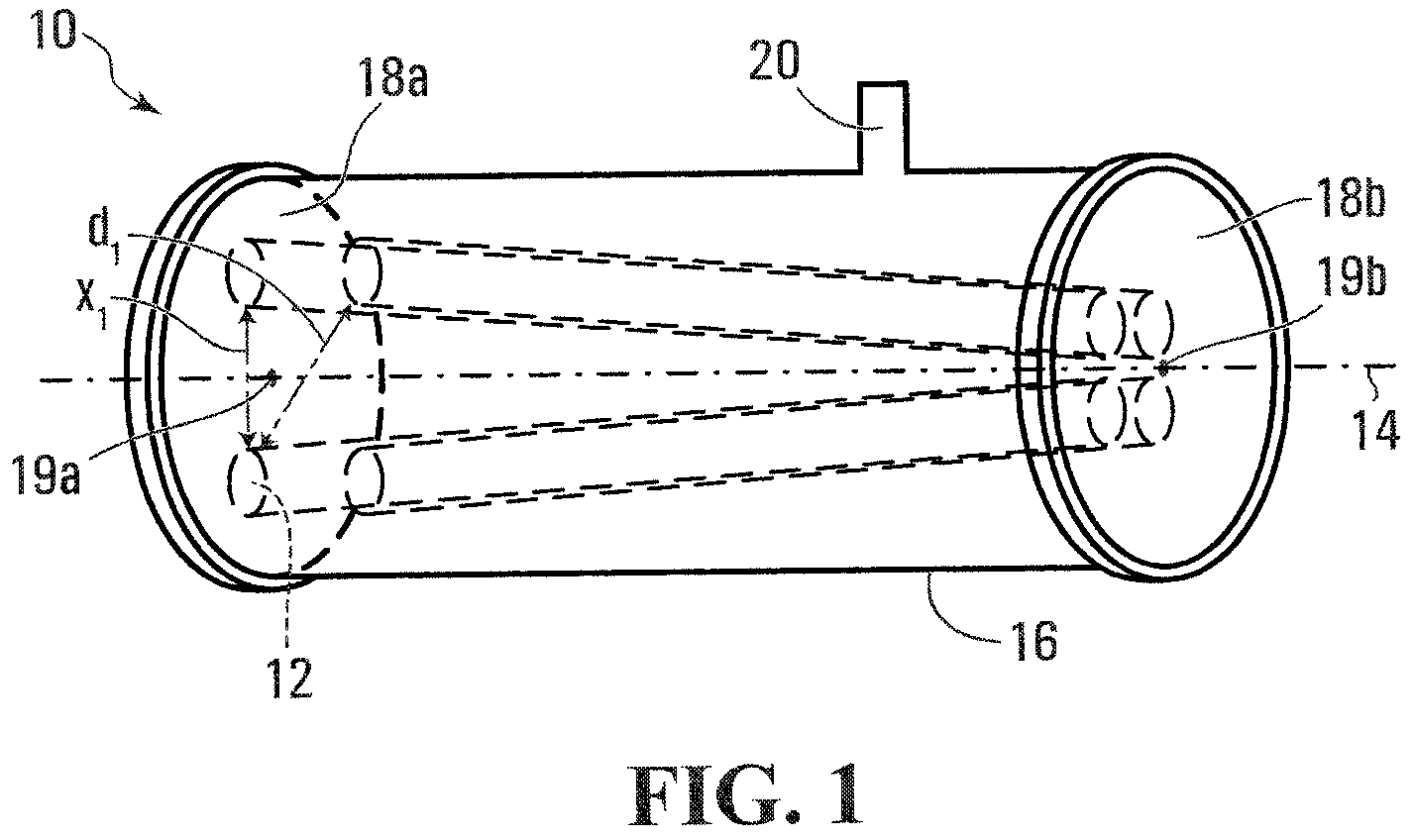 Mass spectrometer ion guide providing axial field, and method
