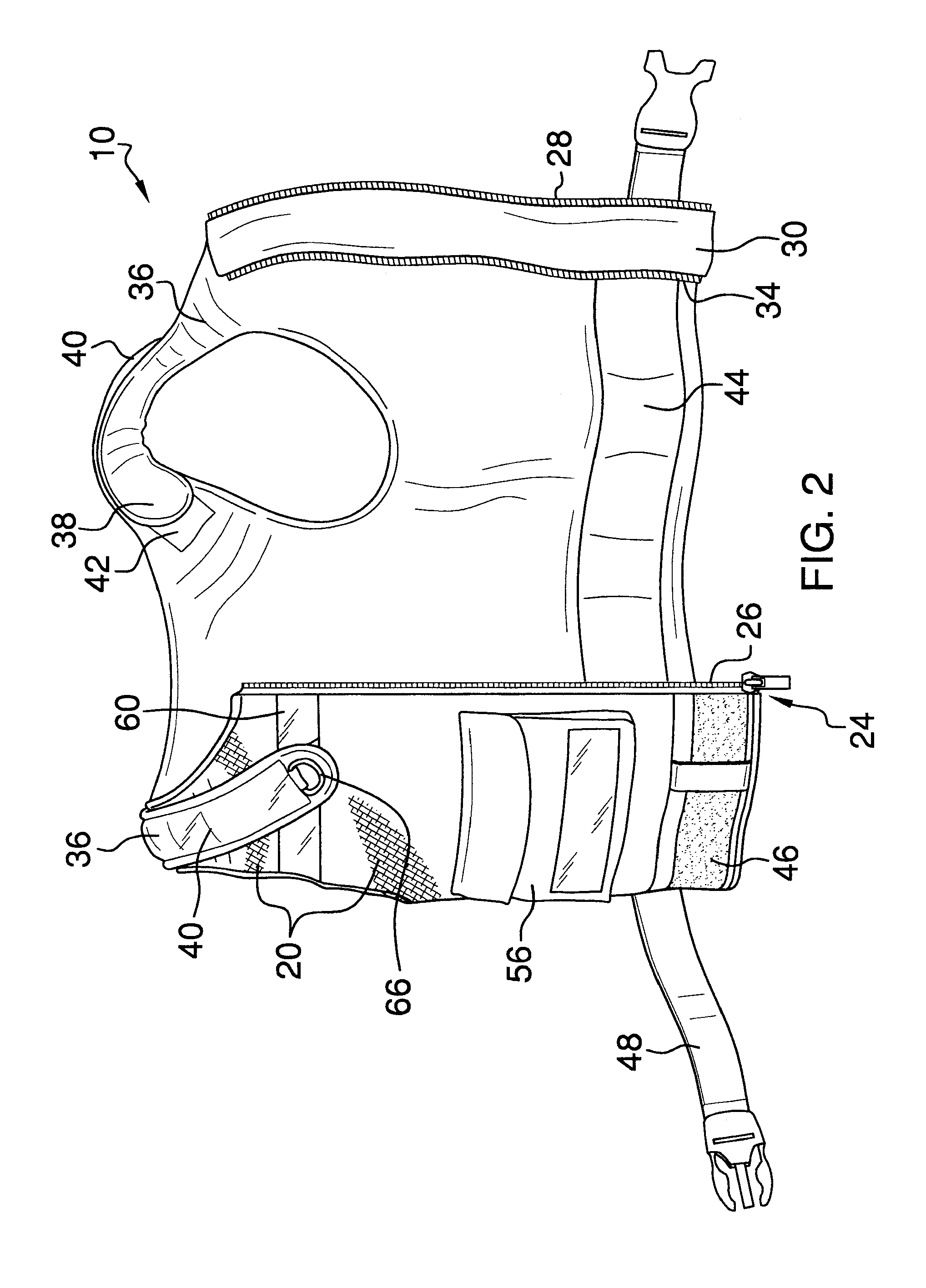 Ergonomic weight-distributing vest