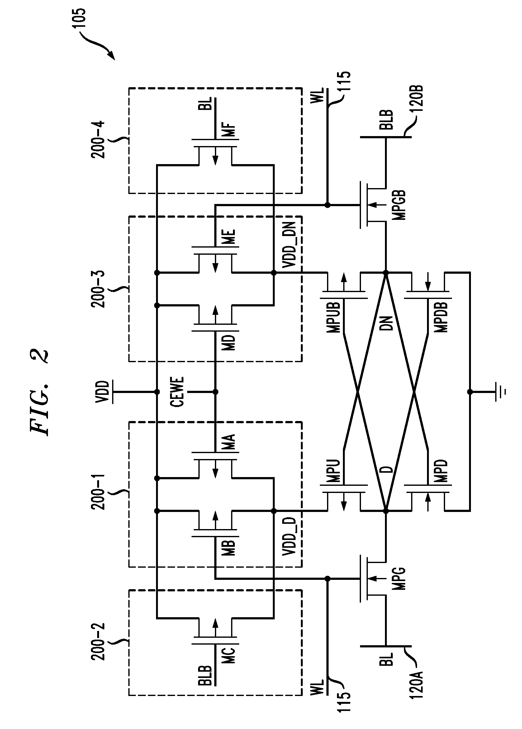 Memory device having memory cells with enhanced low voltage write capability
