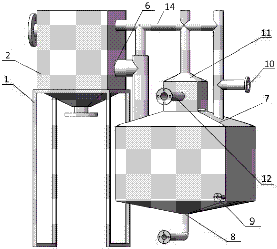 Restaurant wastewater, oil-water and slag separation all-in-one machine