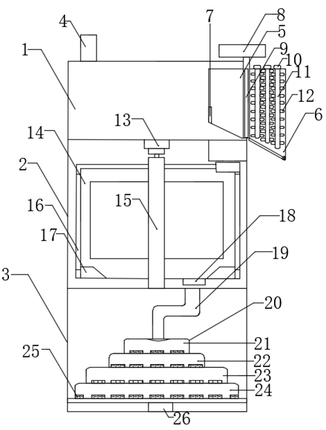 Wheat bran removing device for preparing wheat flour and use method of wheat bran removing device