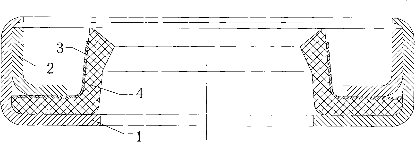 Elastic structure polytetrafluoroethylene oil seal