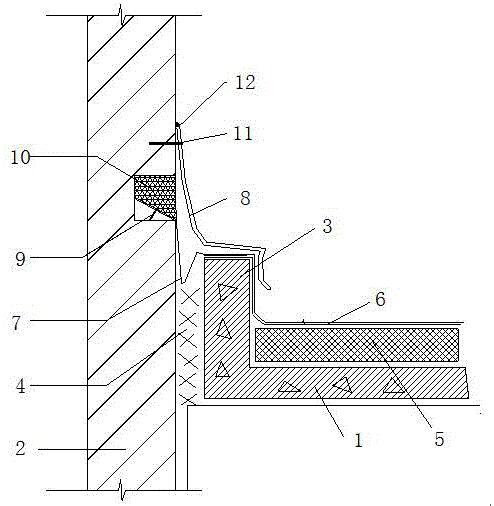 Cover plate structure for deformation joint of pitched roof