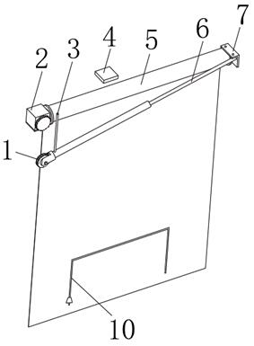 Barrier-free lifting platform shielding component