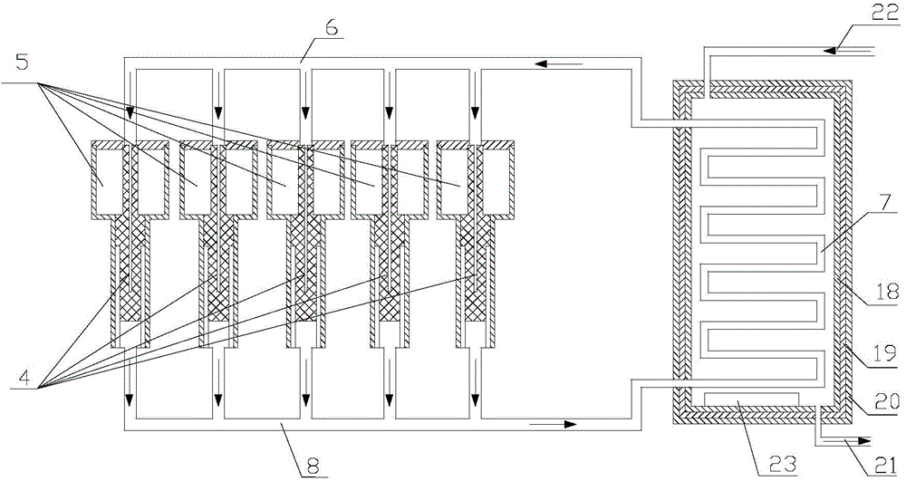Solar heat collecting and transporting device