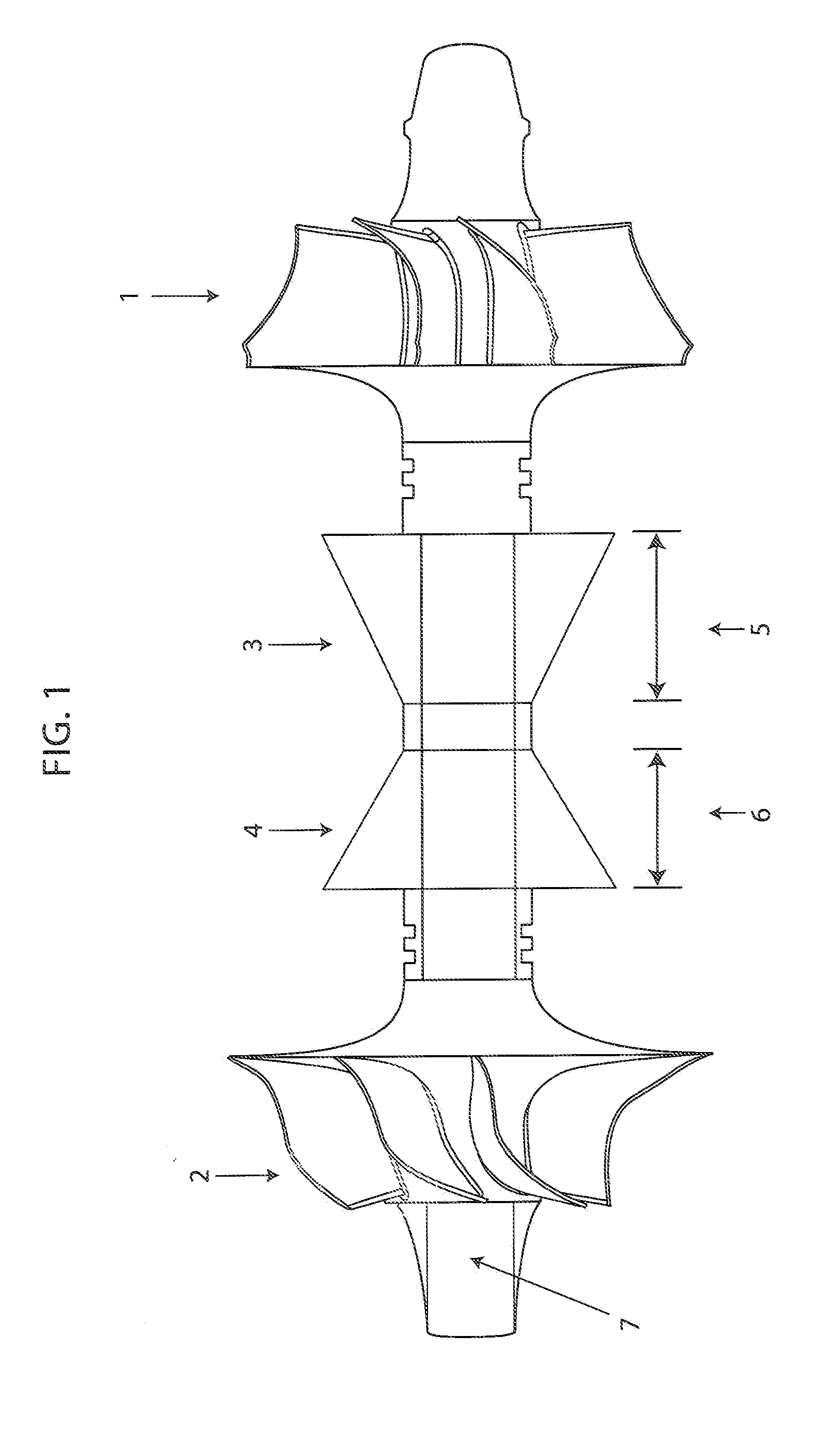 Oil-free turbocharger bearing assembly having conical shaft supported on compliant gas bearings