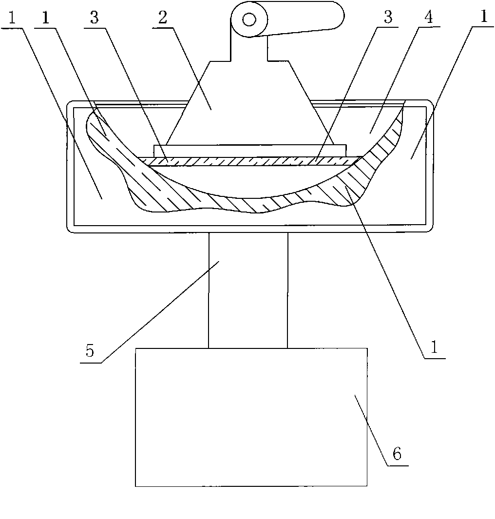 Large-diameter crystal wafer chamfering tool and chamfering method thereof
