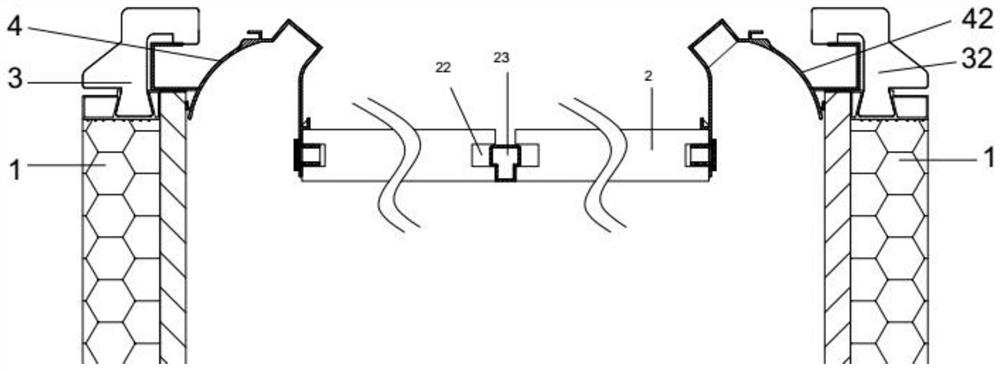 Quickly-assembled sunken ceiling structure