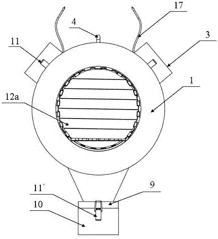 Special dustproof device for rock soil site reinforcing drilling machine