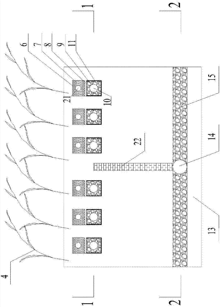 Minimally invasive excavated multimedium underground percolating in-situ recharge underground water treatment device