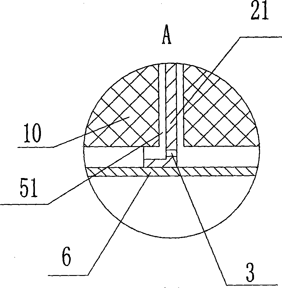 Gas purification and separation device of dynamic space separation mesh