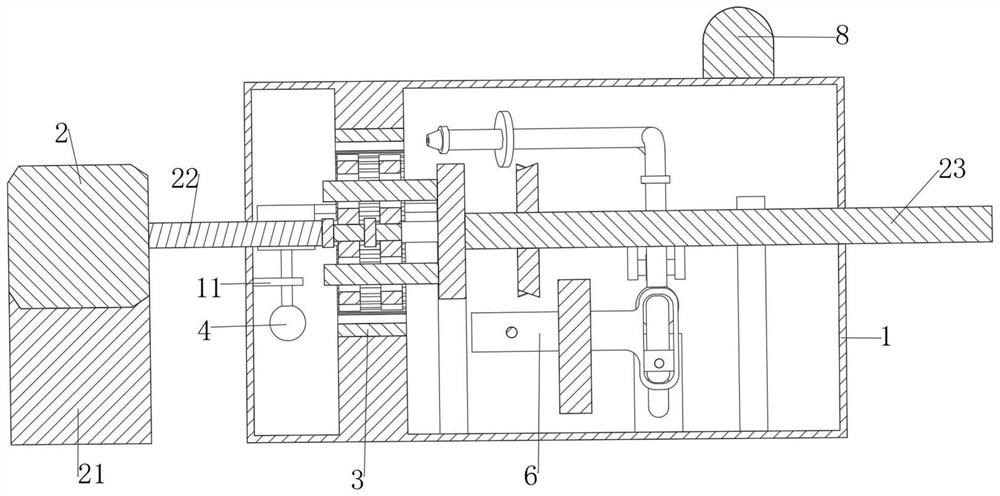 Detection device for planetary gear speed reducer