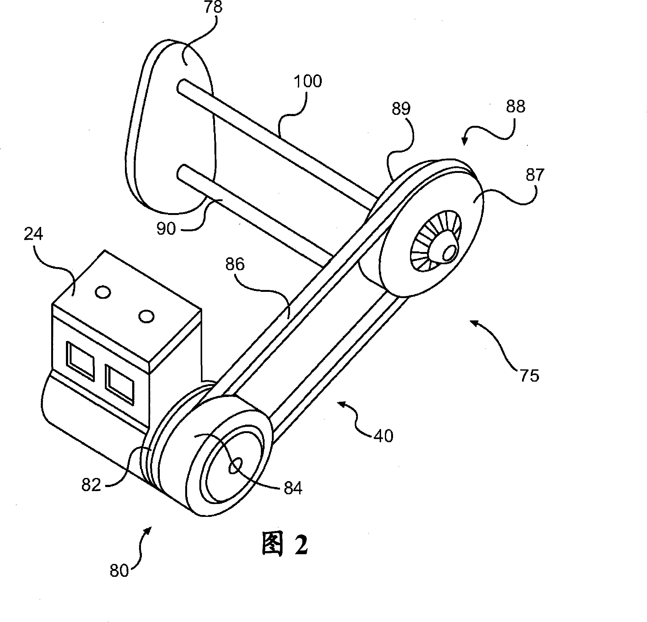 Snowmobile with improved drive train