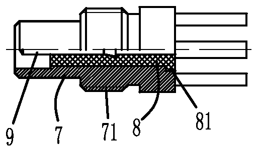 MMCX type radio frequency coaxial connector and connecting mechanism comprising same