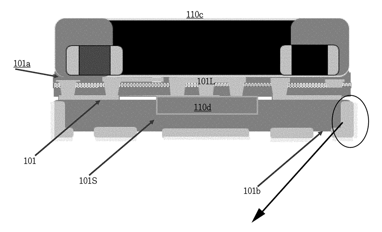 Circuit Board and Electronic Module with an Electrode Structure