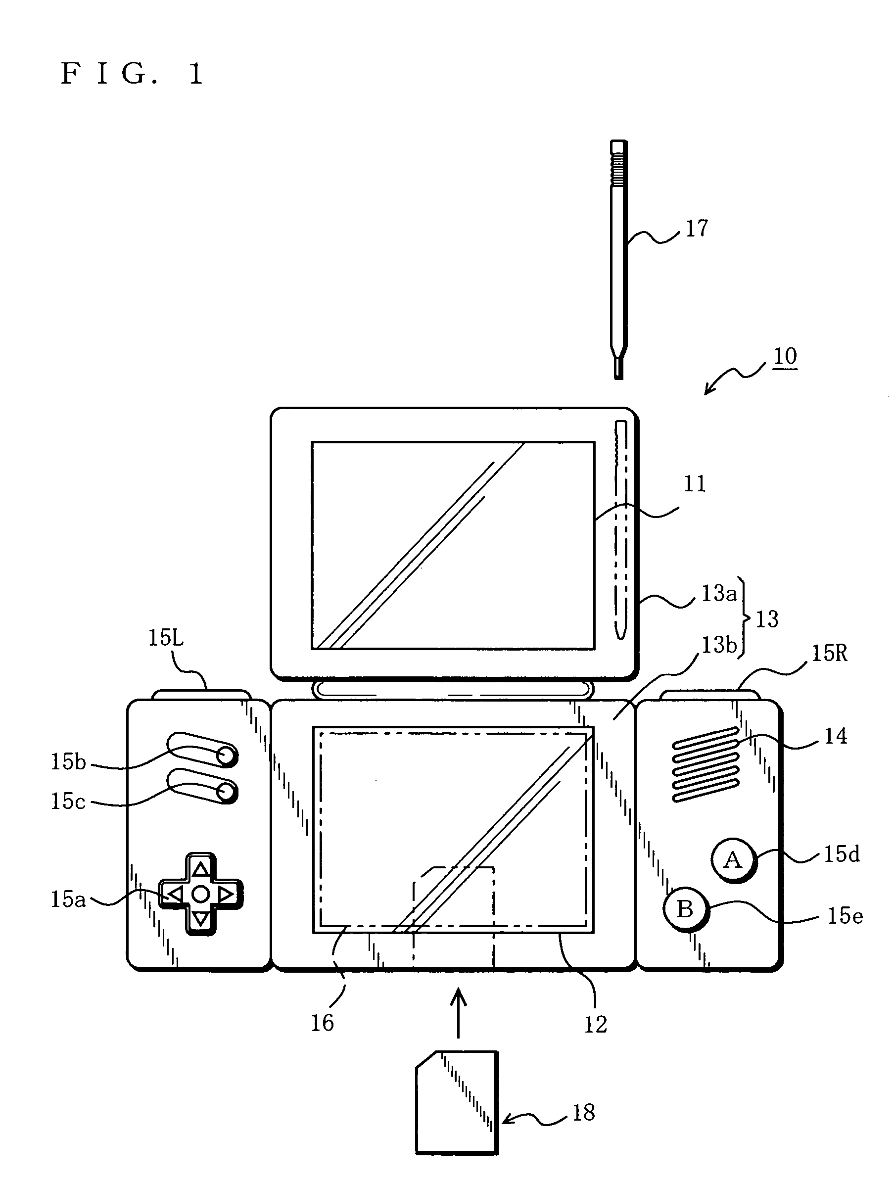 Hand-held game apparatus and game program