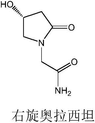 Dextro-oxiracetam crystal form II, and preparation method and application thereof