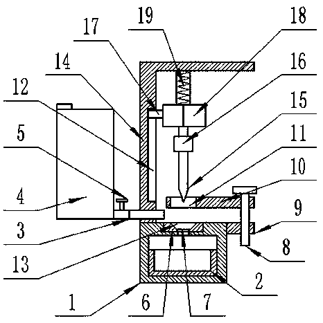 An easy-to-clean pearl drilling device