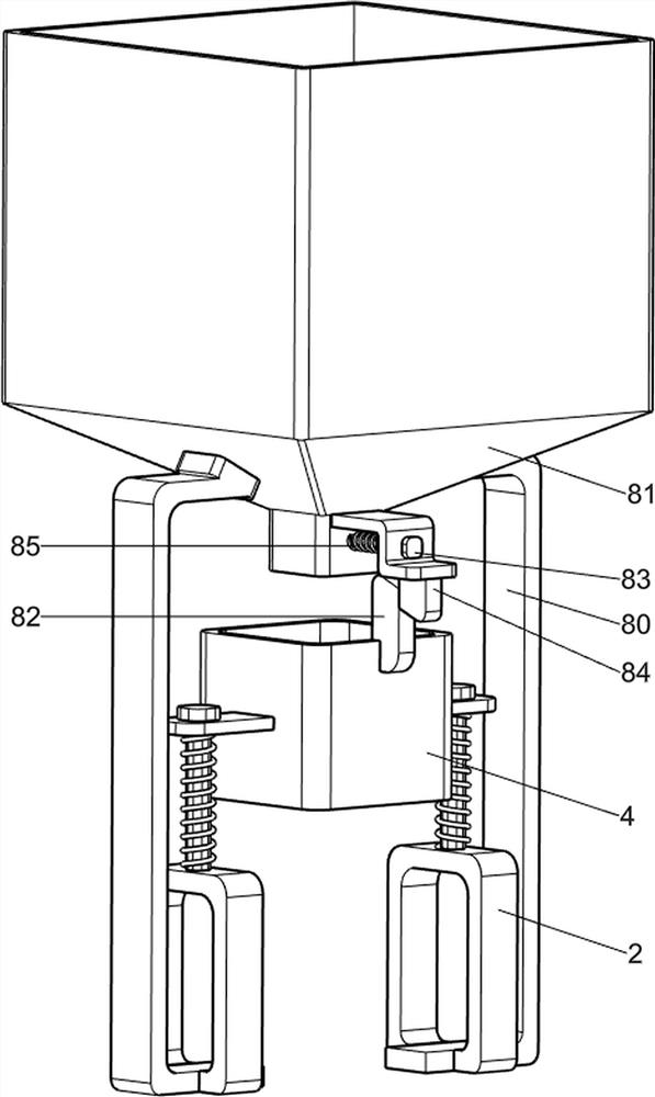 Quantitative weighing equipment for flour