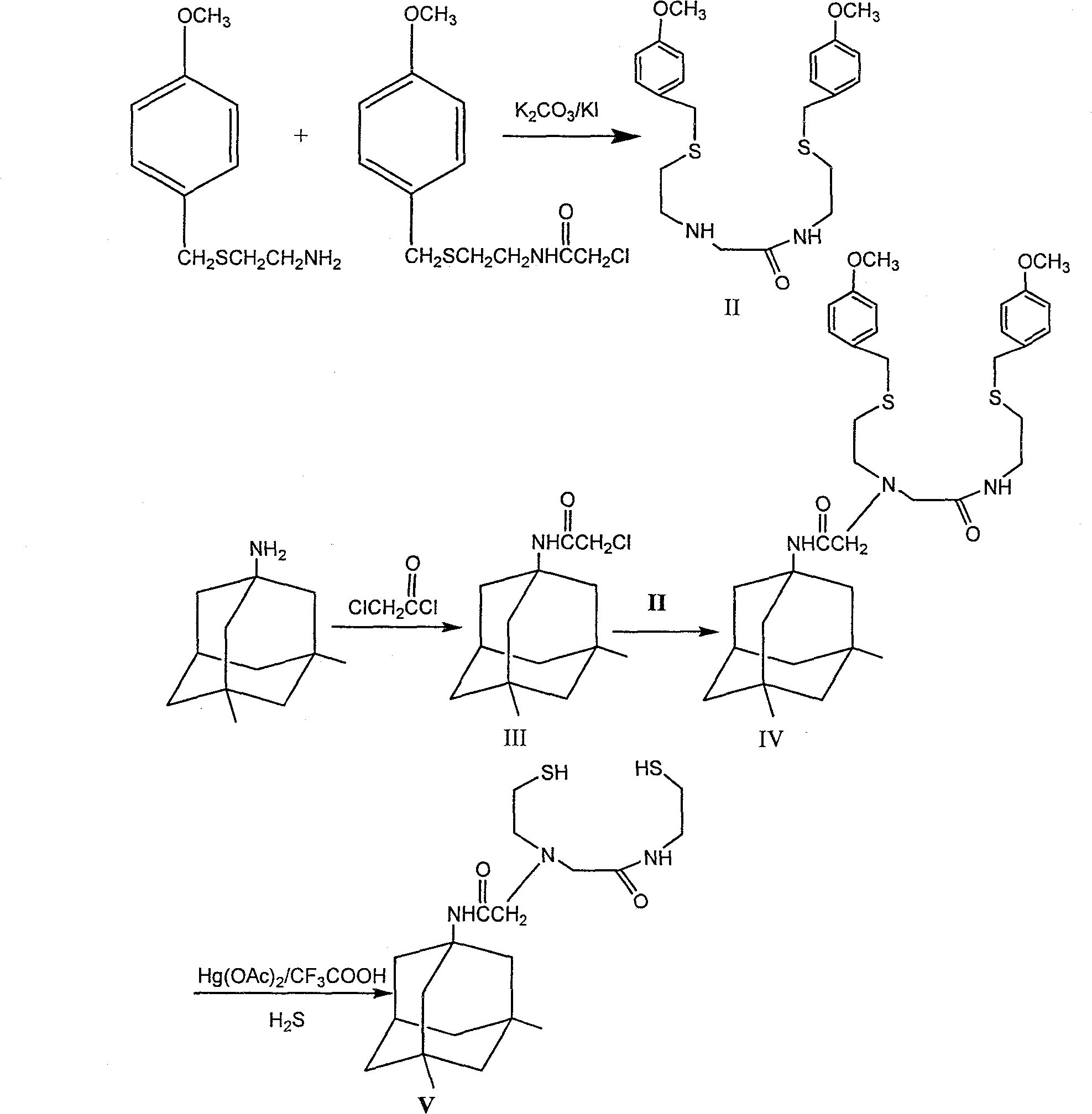 Method for preparing adamantane disulfide dinitride derivative