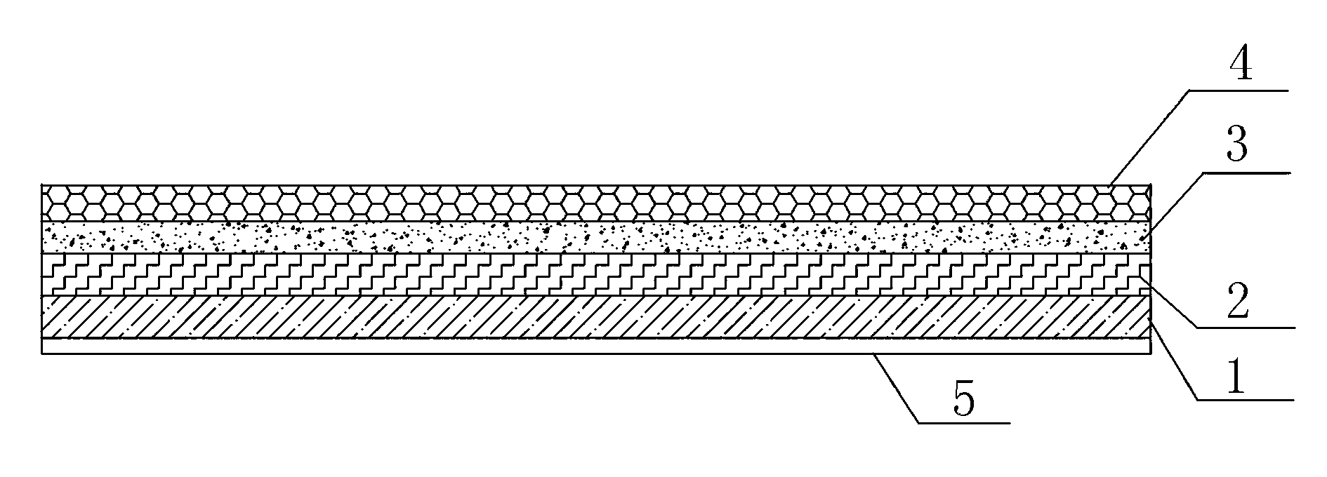 Granulation-free ecological plate high-pressure decorative surface material and manufacturing method thereof