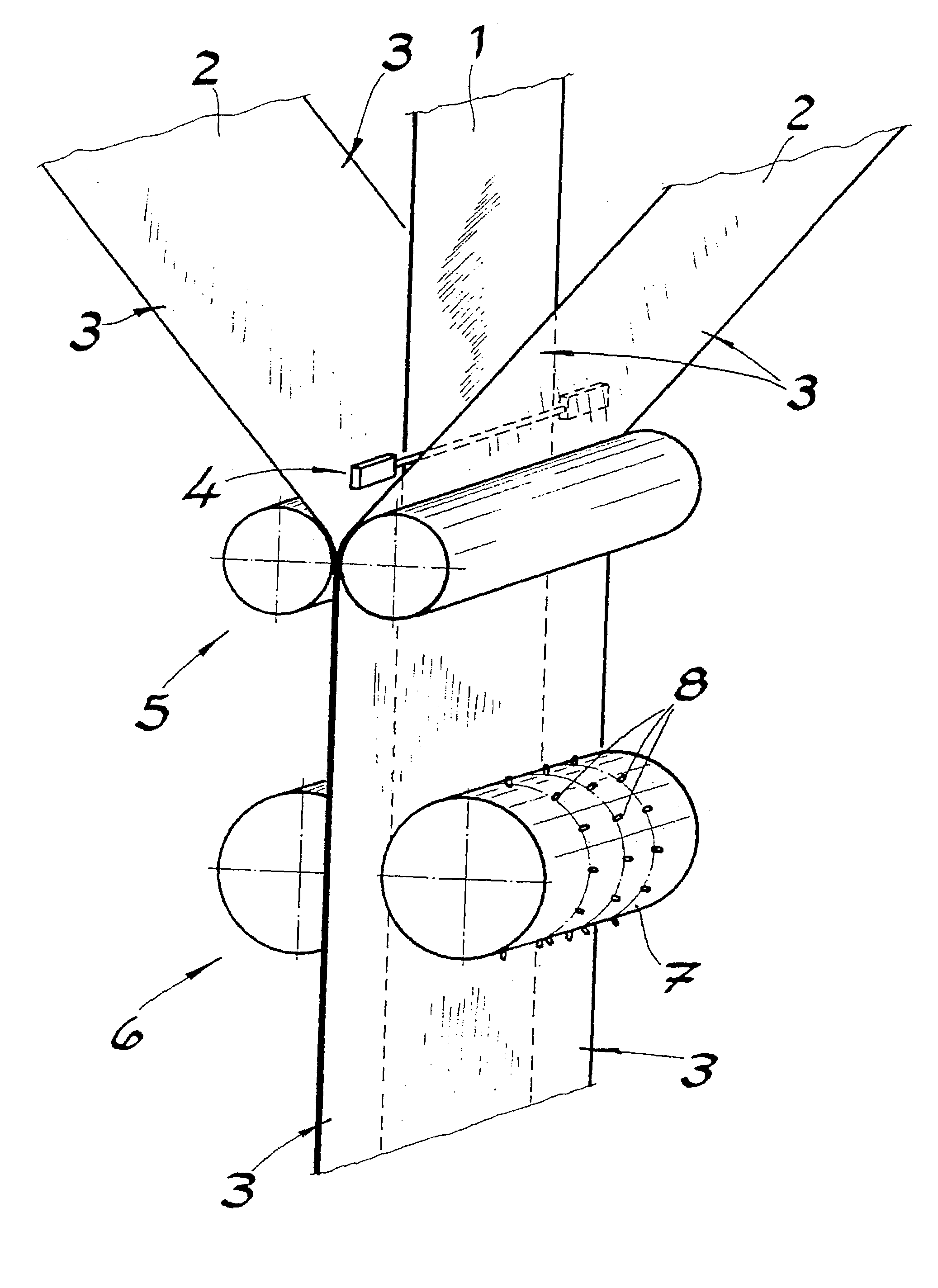 Method for producing an air-permeable laminate film with a textile surface, which has elastic and non-elastic regions
