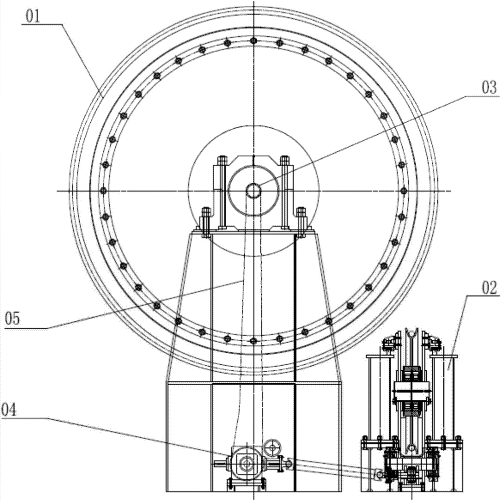 Tensioning chain wheel and chain breaking detection device