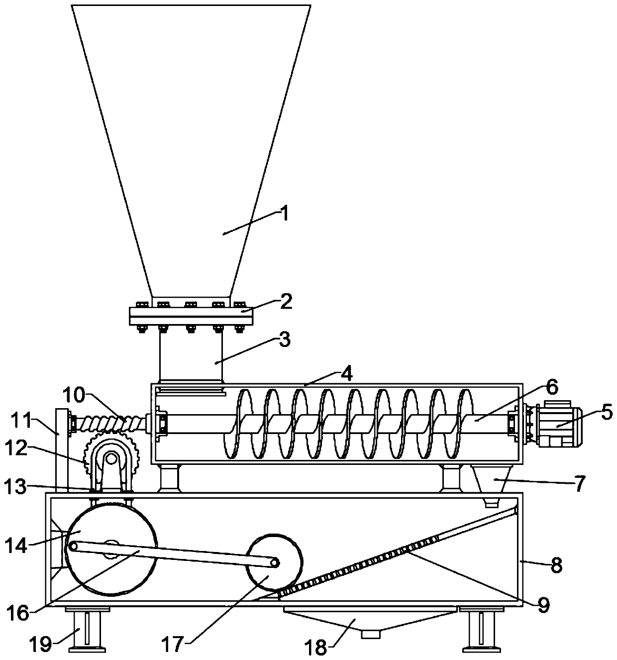 Feed rolling device with pre-compaction function