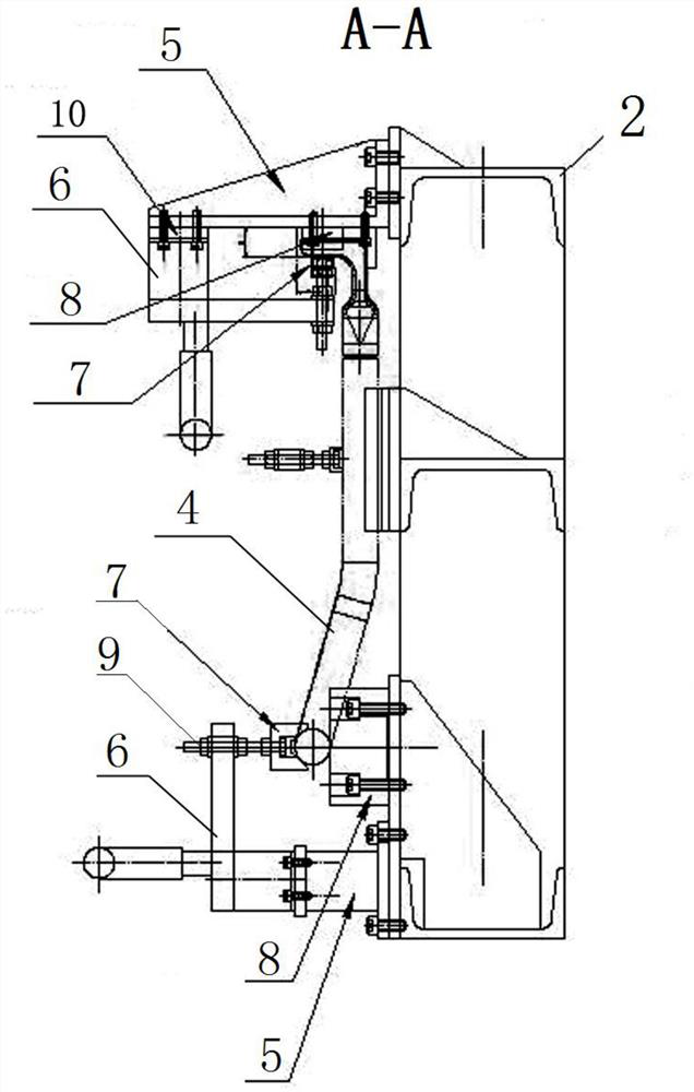 Positioning device for welding curved-surface three-dimensional handrail