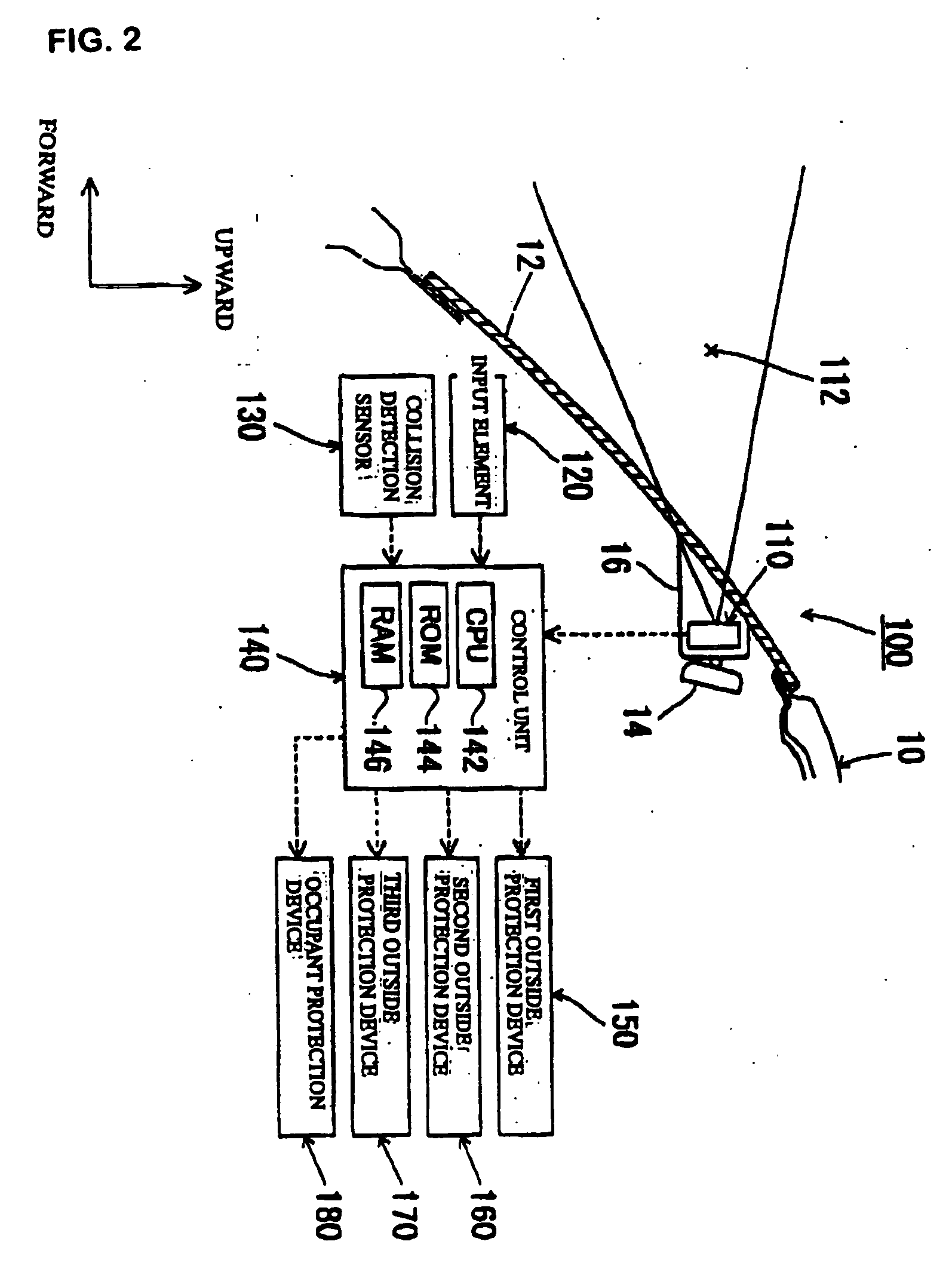 Object detection system, protection system, and vehicle