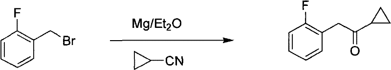 Method for preparing prasugrel intermediate with one-pot method