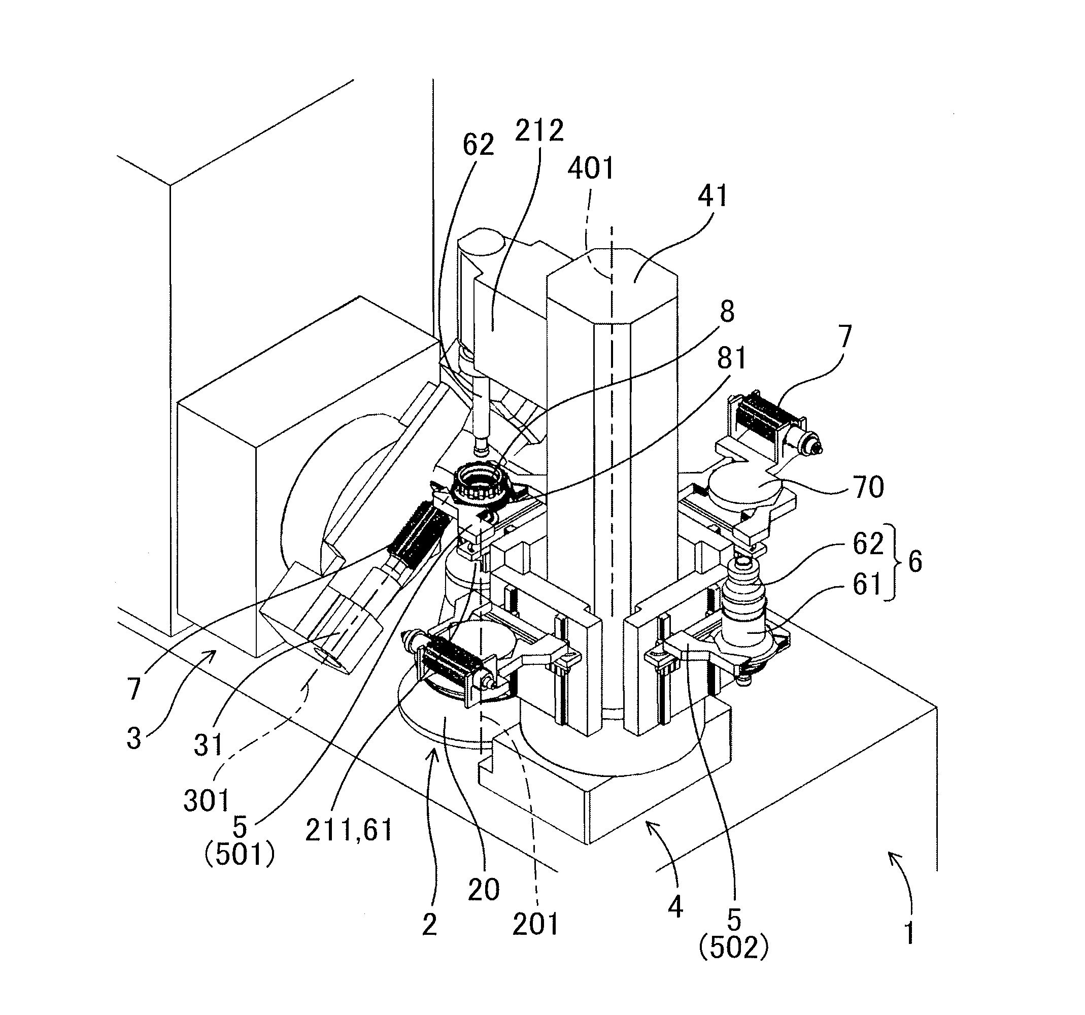 Rotation processing machine and rotation processing method