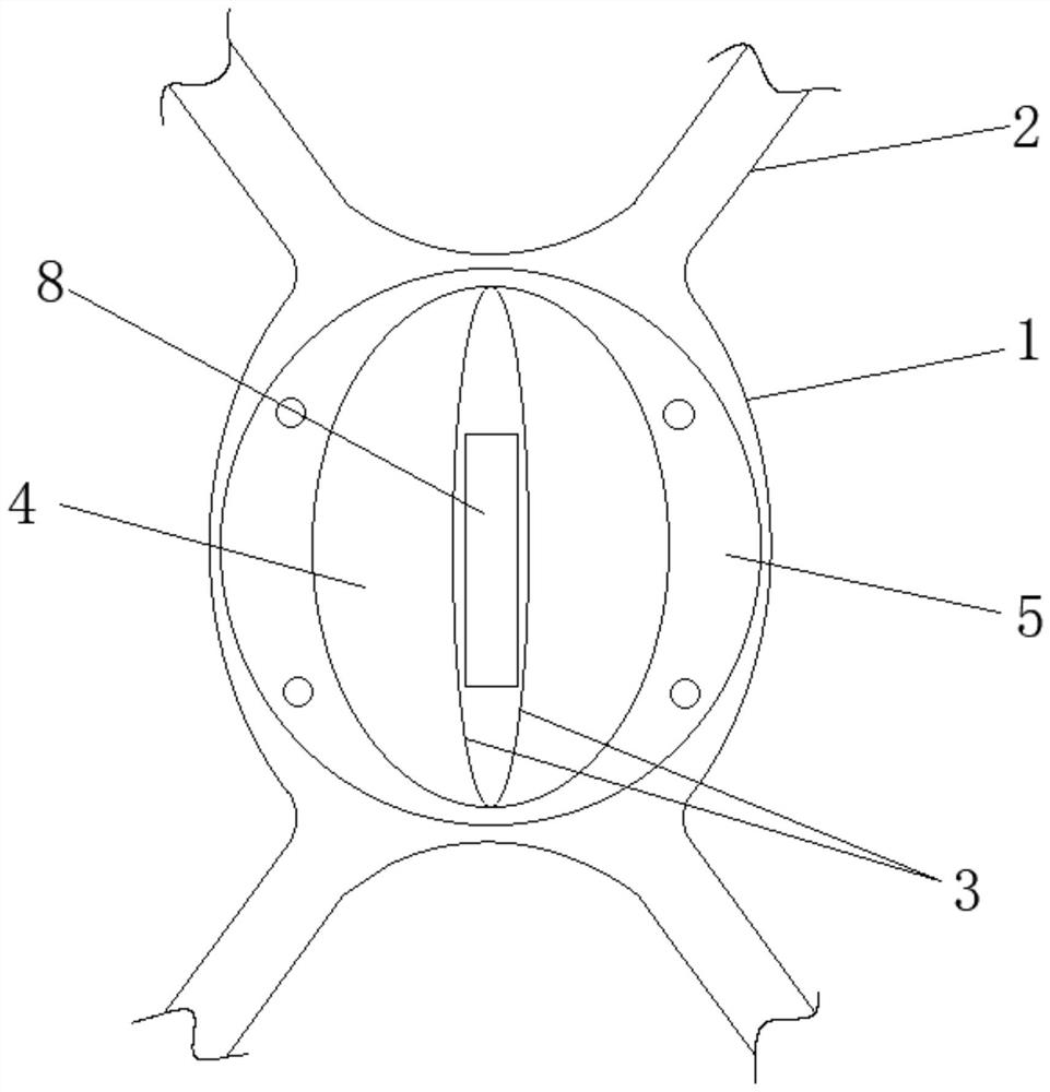 X-shaped hemodialysis port