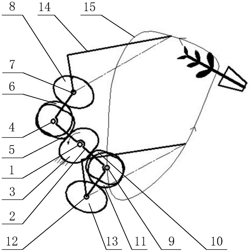 Second-order Fourier tooth-eccentric non-scalloped pot seedling transplanting clamping seedling picking mechanism