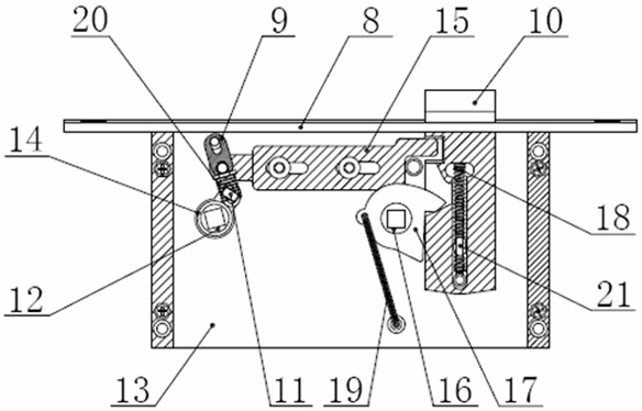 A door lock for the control room of railway stone ballast hopper car