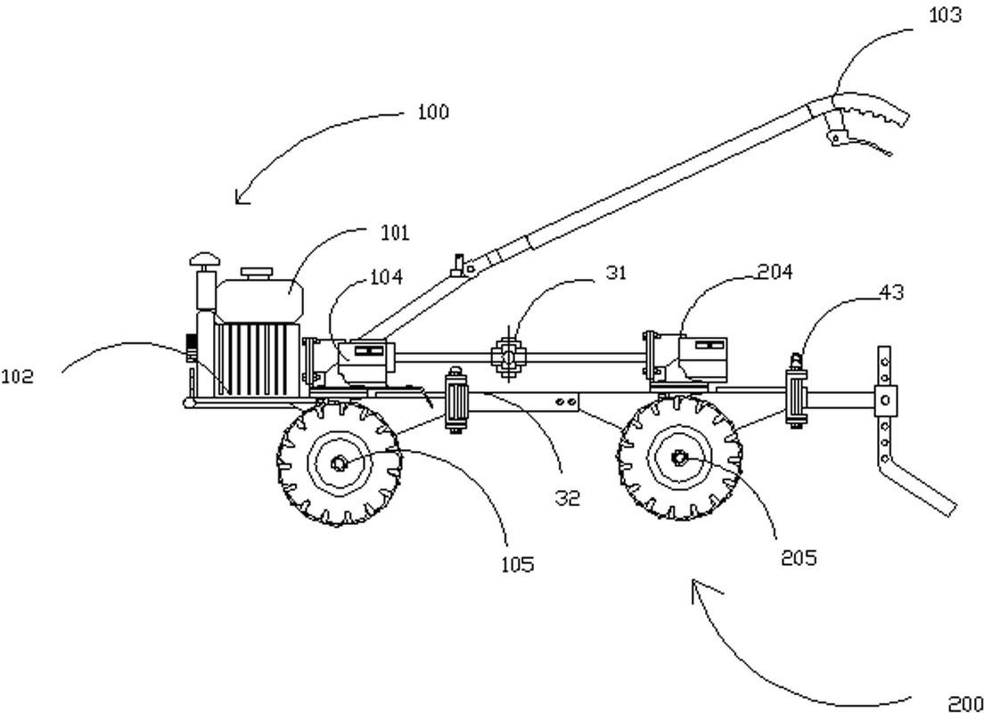 Small-size folding steering rotary cultivator