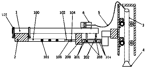 Anti-toppling device of crawler-type mechanical inspection vehicle