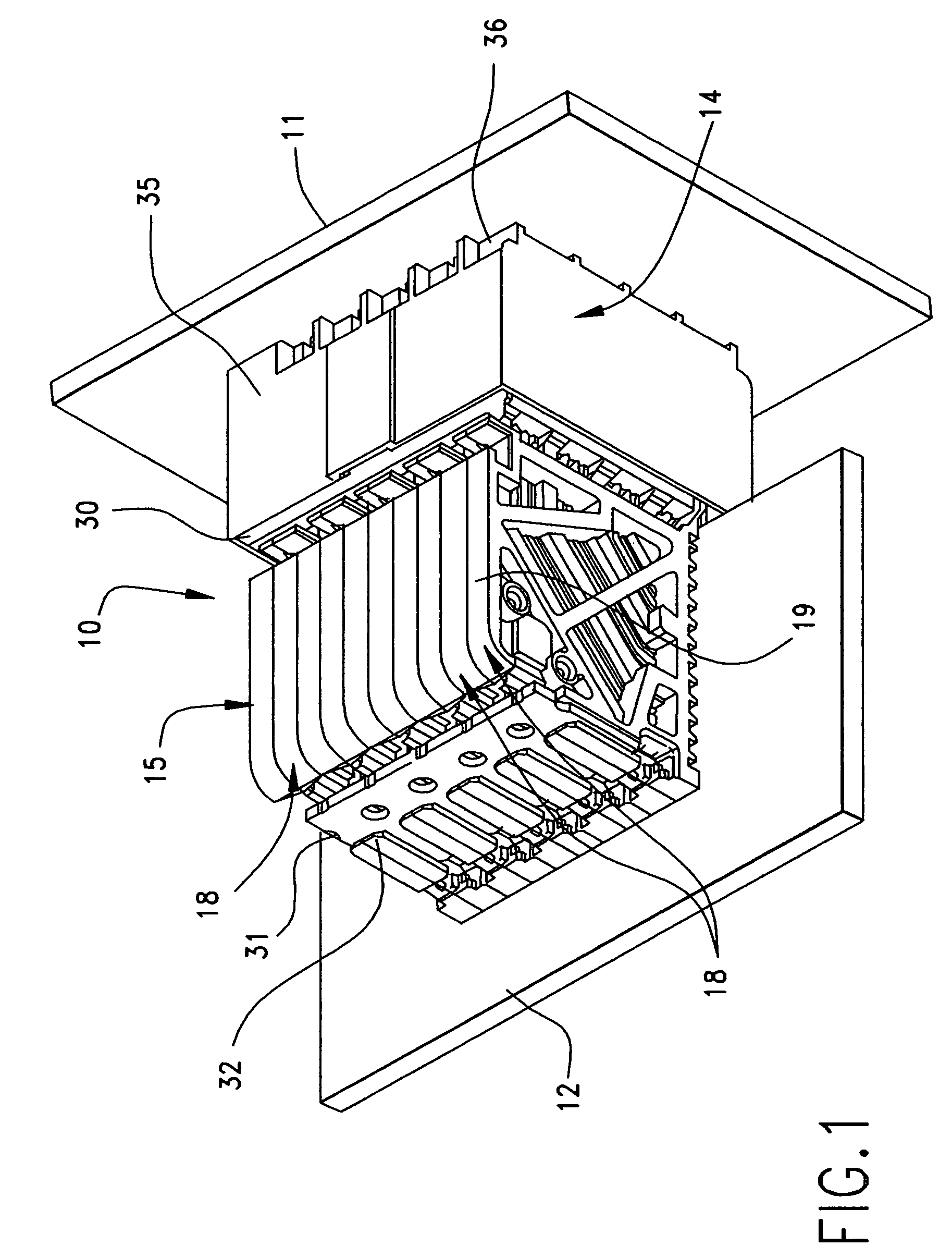 Backplane connector with improved pin header