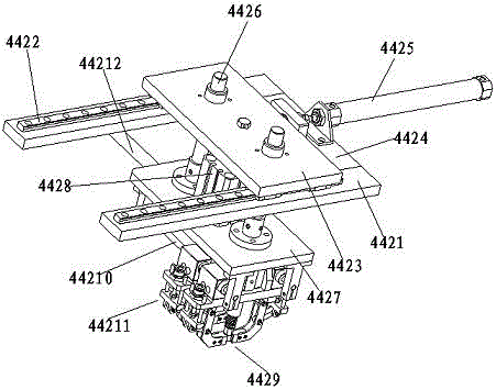 Rubber block feeding manipulator for core component assembly mechanism