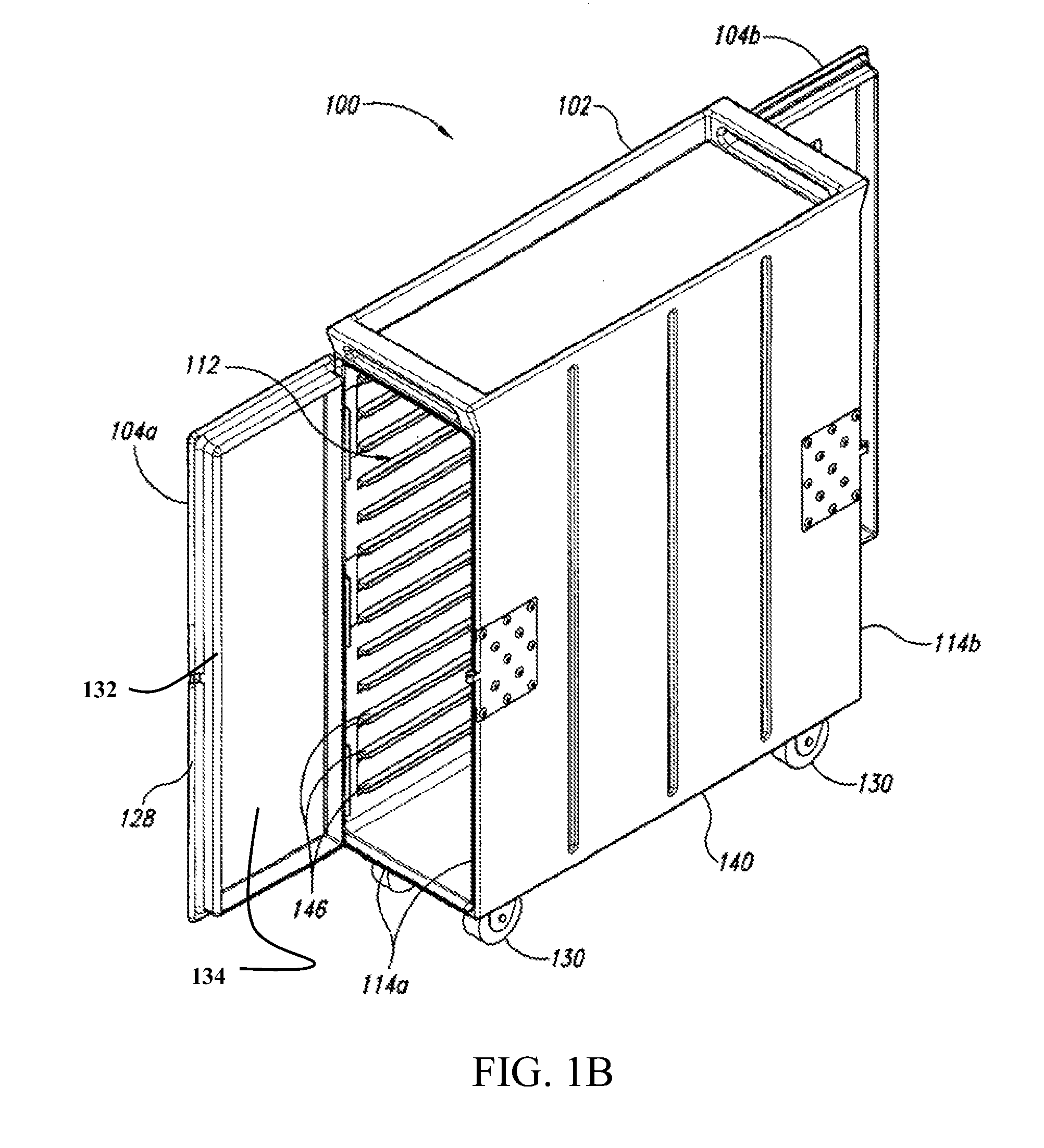 Vertically mounted dry ice cooling compartment applied to a galley cart for temperature gradient reduction