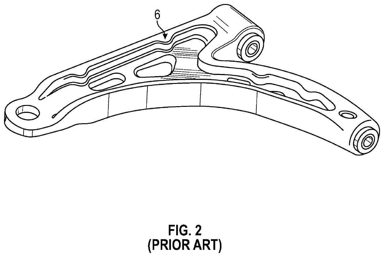 Weldless vehicular suspension control arm