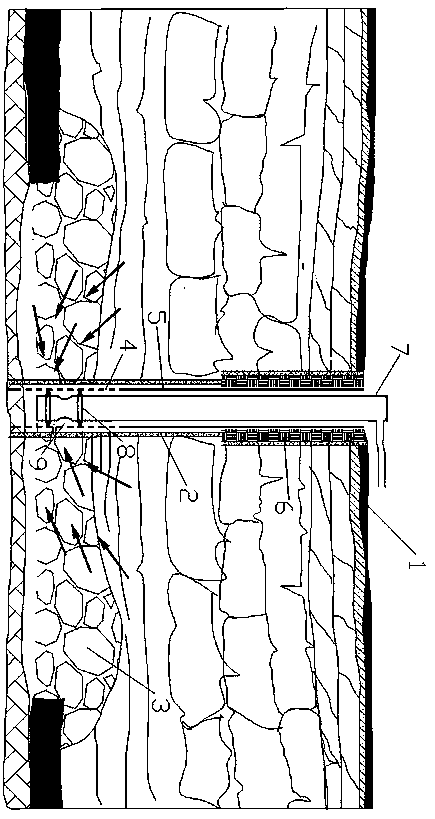 A method for fixed-point and high-efficiency extraction of coalbed methane in goaf