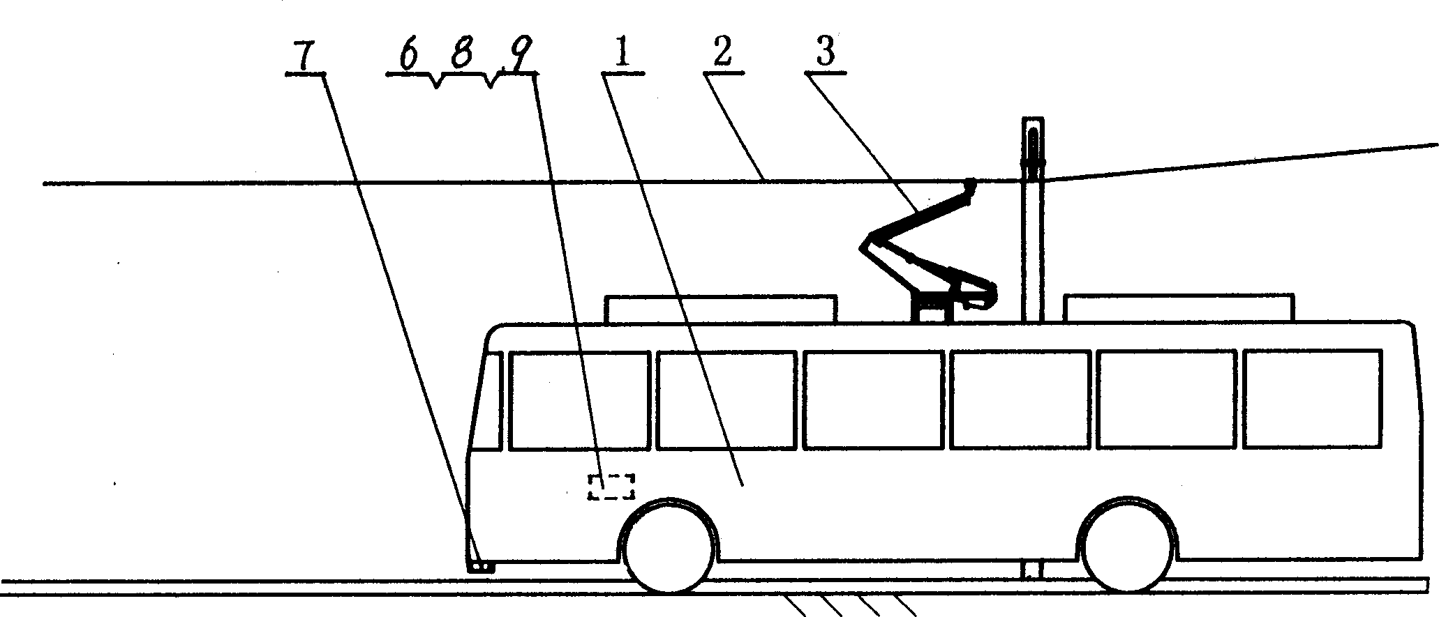 Station-charging trollybus system