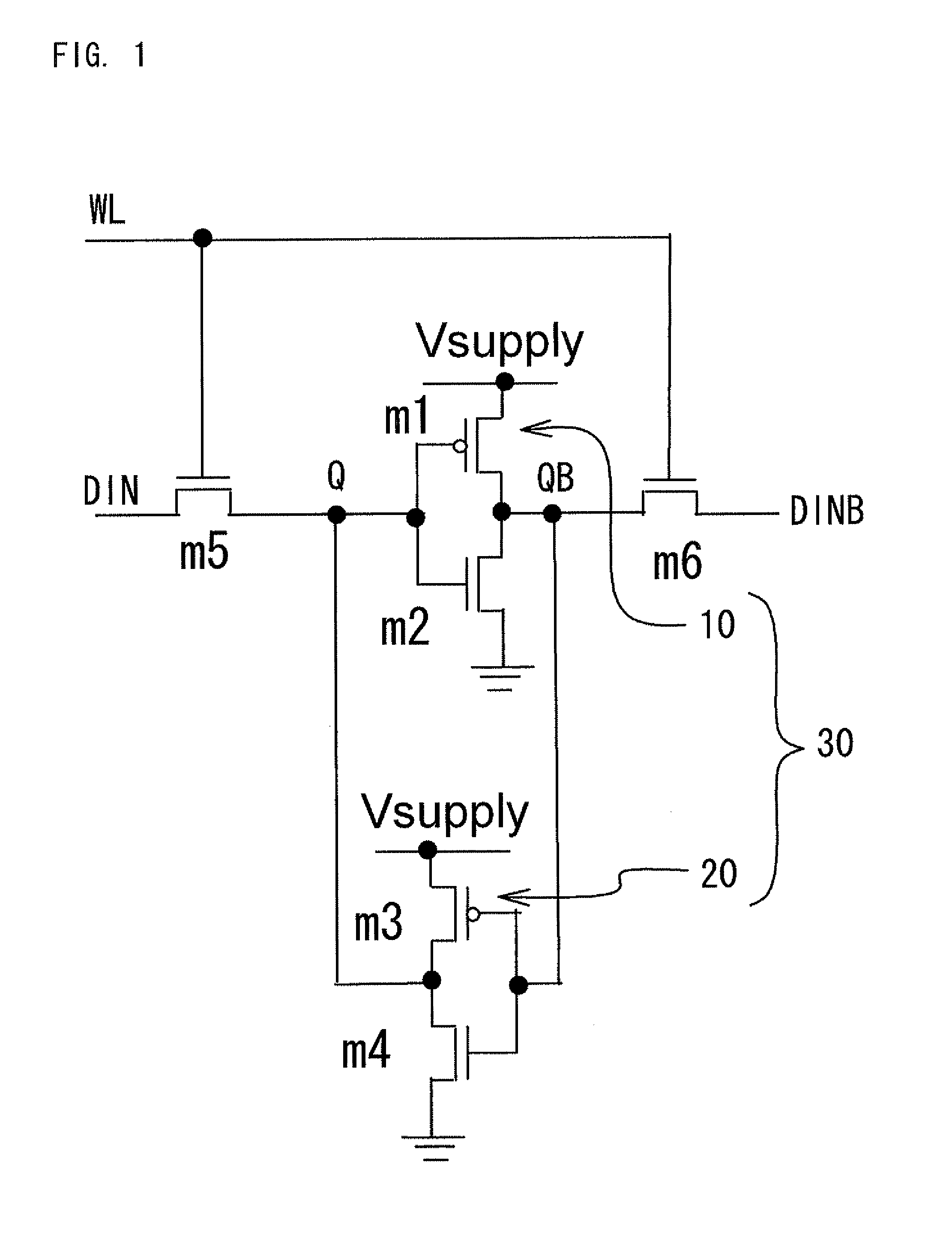 Nonvolatile SRAM/latch circuit using current-induced magnetization reversal MTJ