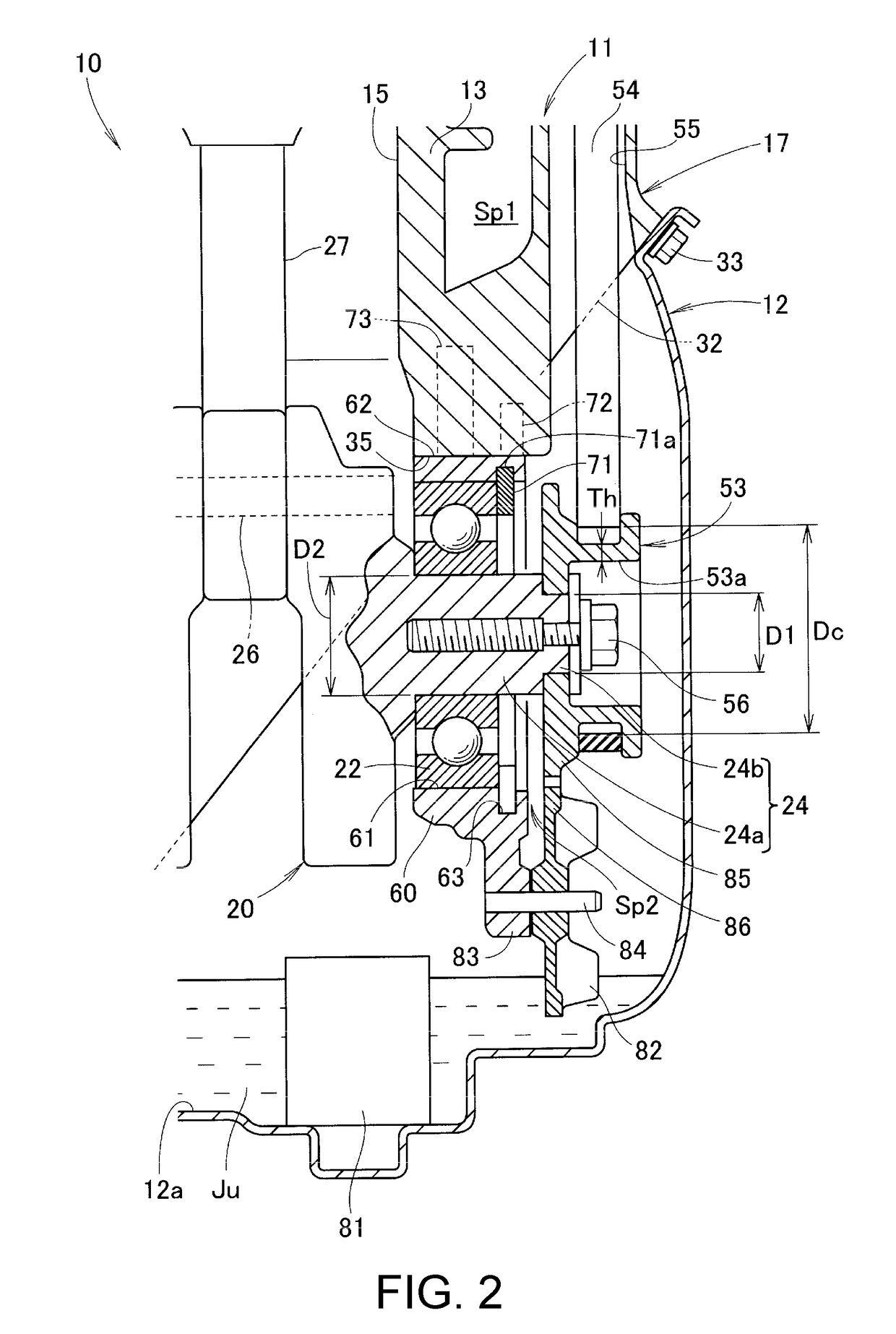 Overhead camshaft engine