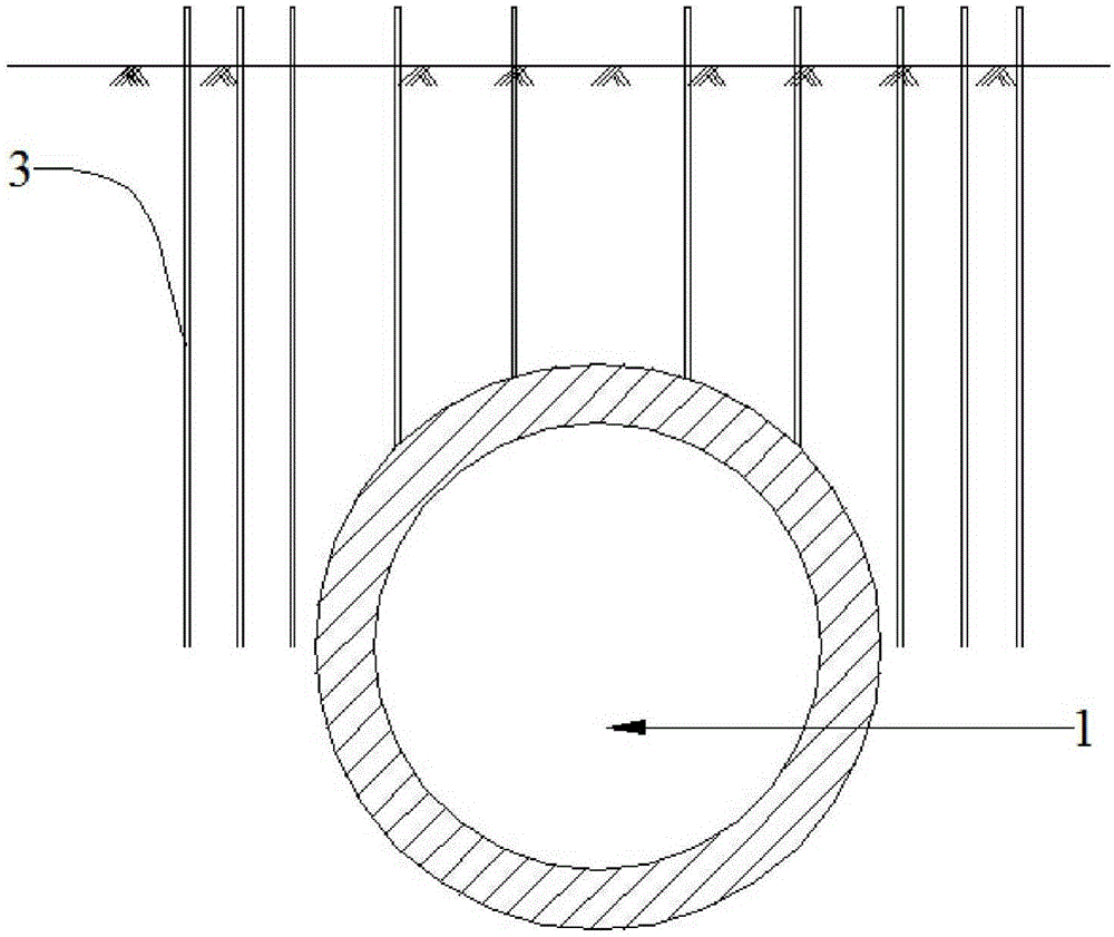 Branch connection construction method for underground pipeline