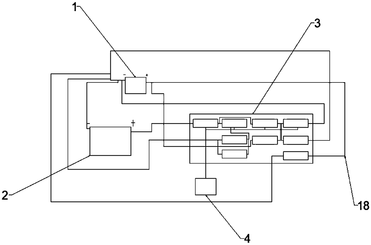 Storage battery charging and discharging power supply apparatus