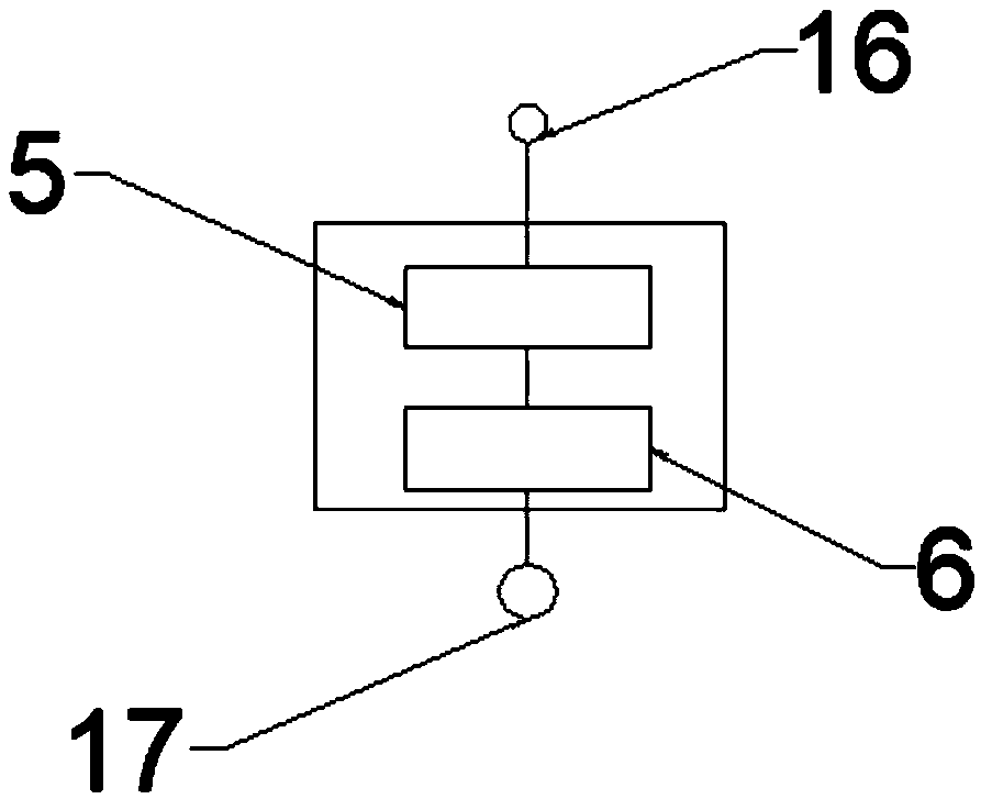 Storage battery charging and discharging power supply apparatus